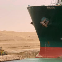 Globalization, Suez Canal Remains Blocked By Grounded Container Ship