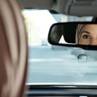 Muslim woman drives