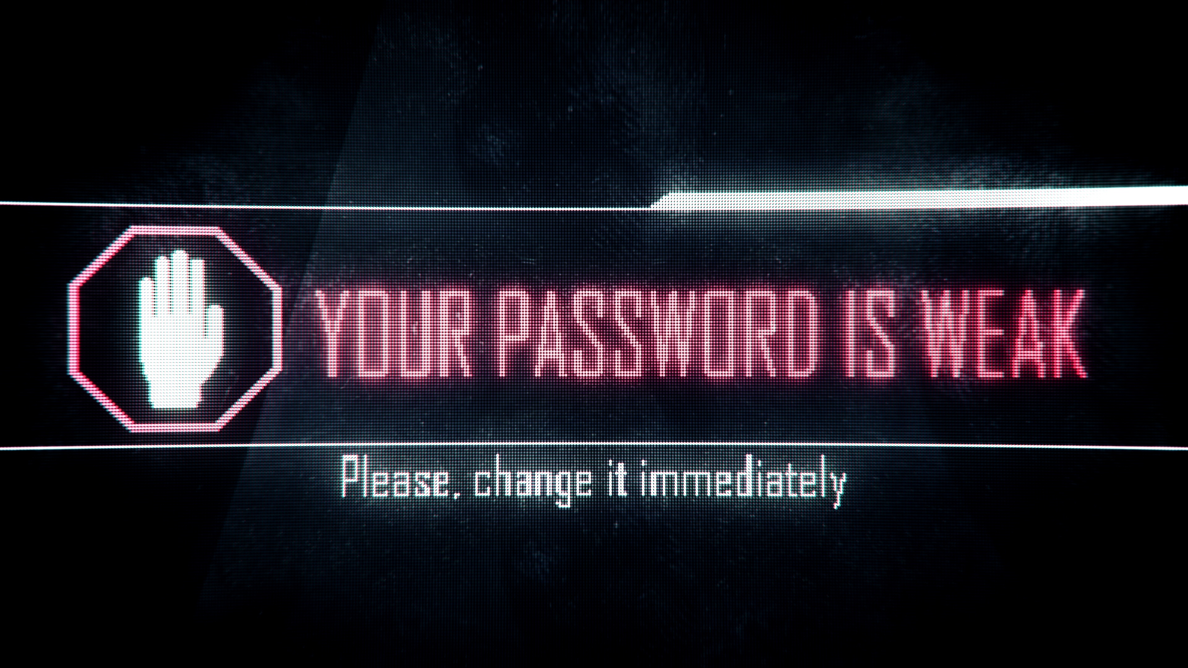 weak password
