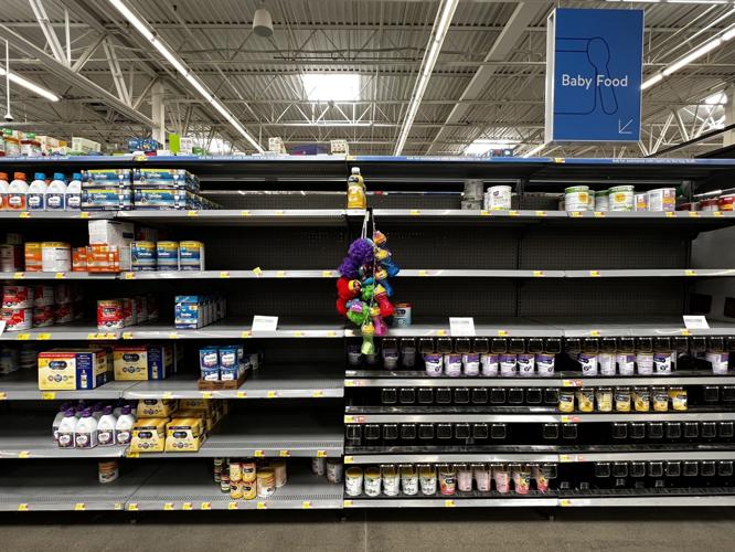 baby formula shelves
